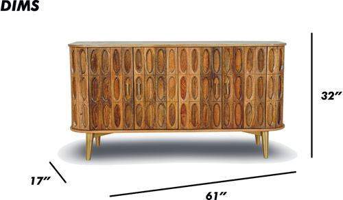 Console Sideboard Brushed Grey