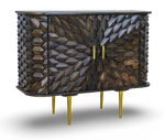 Grey Chevron Bar Console