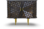 Grey Chevron Bar Console