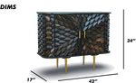 Grey Chevron Bar Console