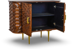 Grey Chevron Bar Console