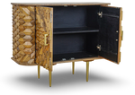 Grey Chevron Bar Console