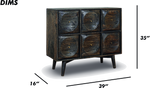 Six-Drawer Dresser (Grey Brush Finish)