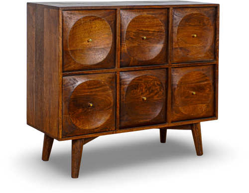 Six-Drawer Dresser (Grey Brush Finish)
