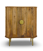 Textured Copper Bar Cabinet