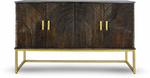 Brushed Grey  Textured Console Sideboard