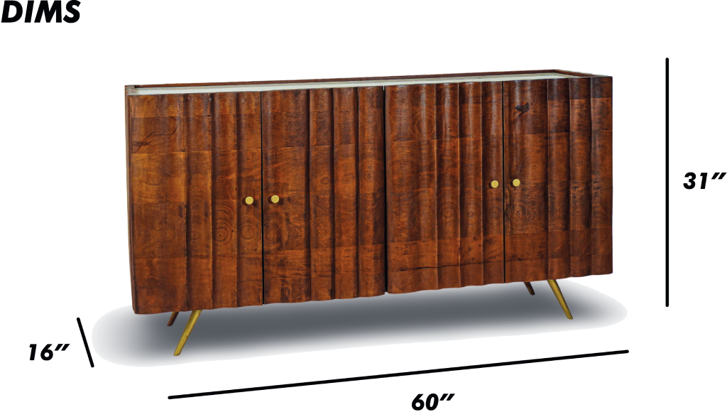 Console Sideboard Brushed Grey