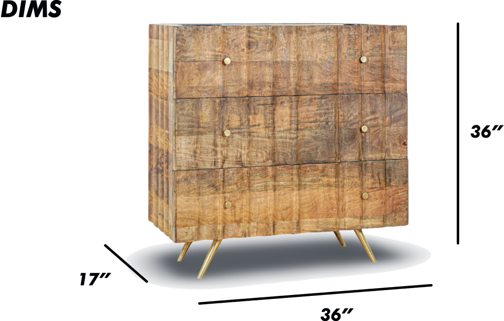 Sierra 3-Drawer Dresser