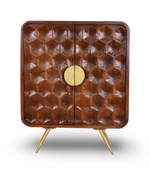 Geometric Honeycomb Bar Cabinet