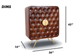 Geometric Honeycomb Bar Cabinet