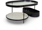 Gold Oval Coffee Table