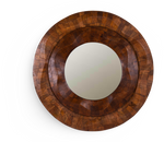 Handcrafted Concave Wooden Frame Mirror