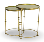 Round Black Metal Nesting Tables