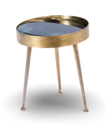 Brass Finish Round Side Table