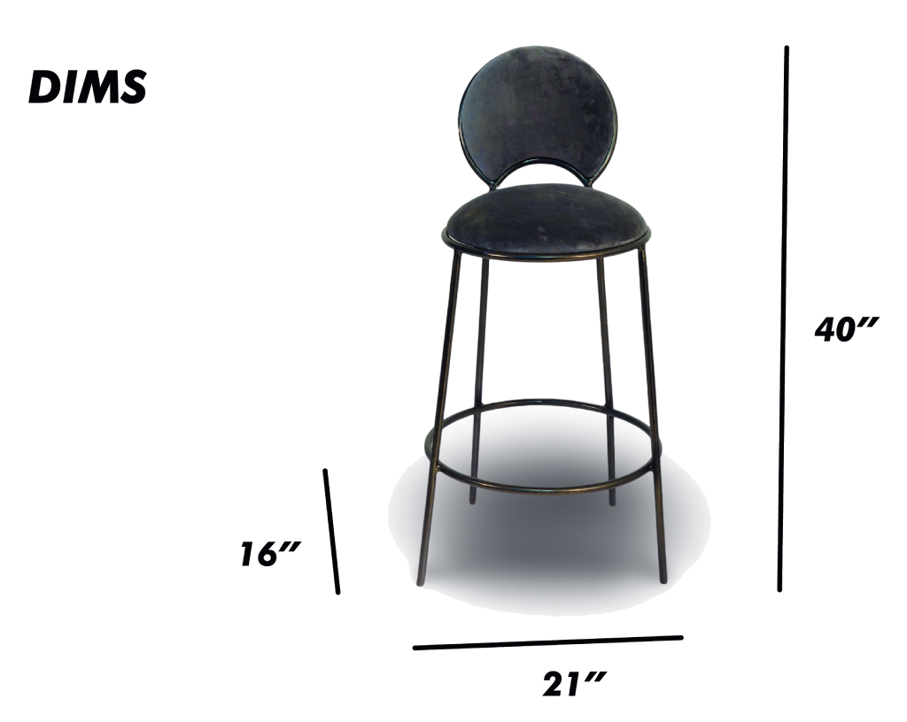 Velvet Bar Stool