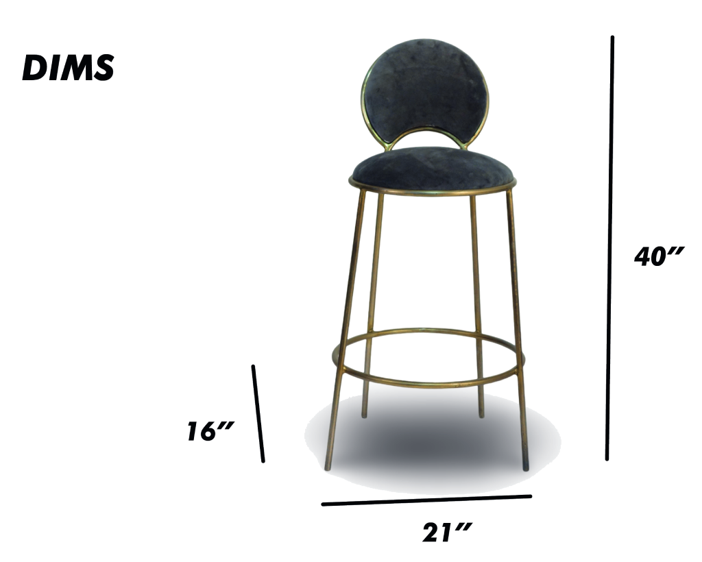 Velvet Bar Stool