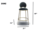 Velvet Bar Stool