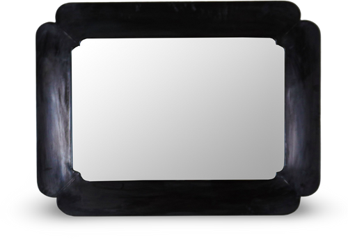 Rectangular Gold Wall Mirror