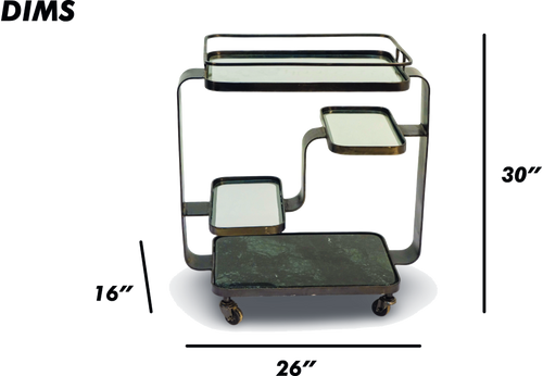 Multi-Tier Industrial Bar Trolley