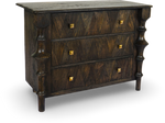 Solid Wood Dresser with Sculpted Legs