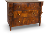 Solid Wood Dresser with Sculpted Legs