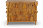 Solid Wood Dresser with Sculpted Legs
