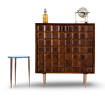 Mid-Century Block Bar Cabinet