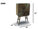 Sunburst Accent Cabinet