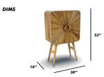 Sunburst Accent Cabinet