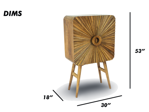 Sunburst Accent Cabinet