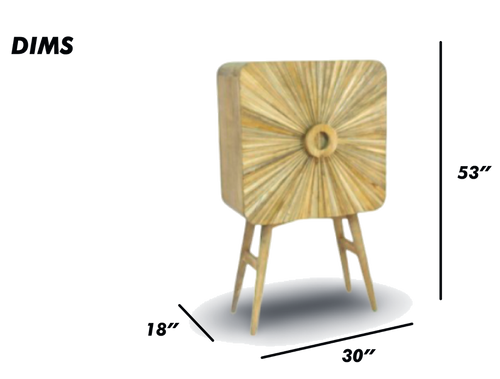 Sunburst Accent Cabinet