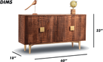 Perforated Wooden Sideboard