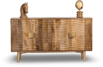 Perforated Wooden Sideboard