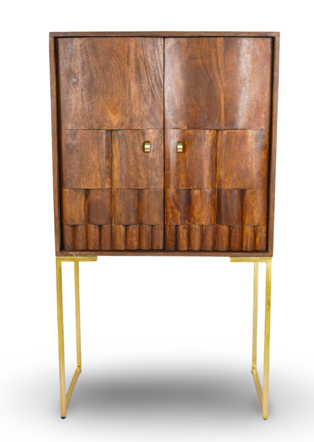 Brown Tall Bar Cabinet
