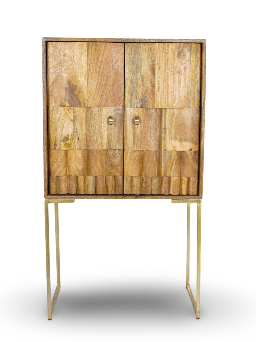 Natural Tall Bar Cabinet