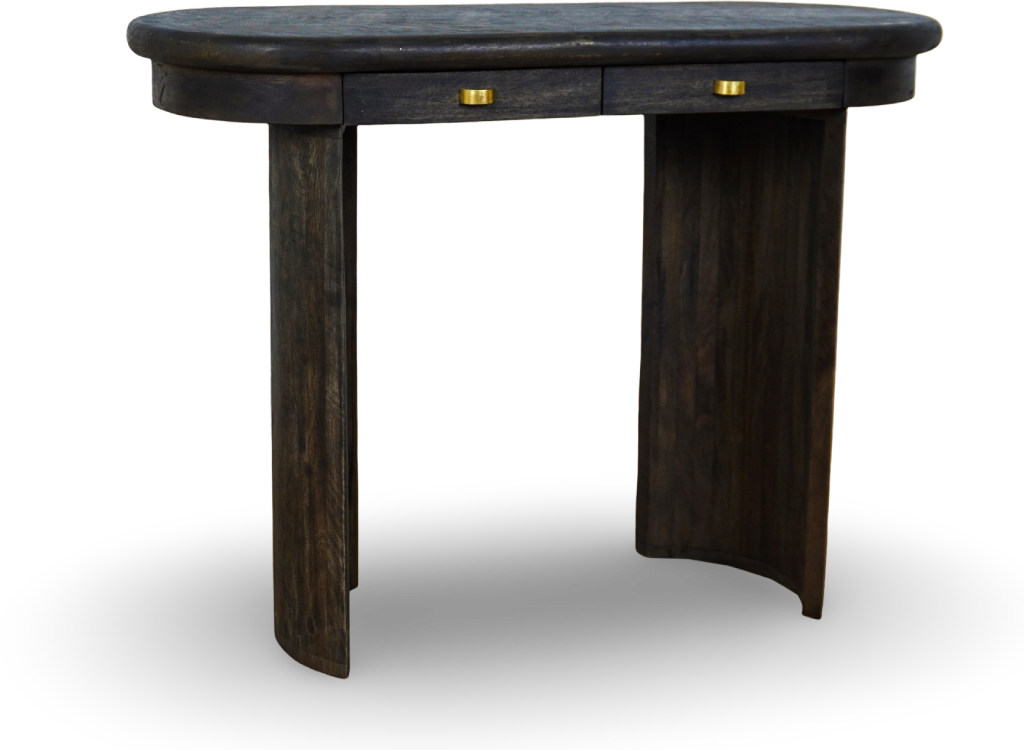Brown Wood Console Table