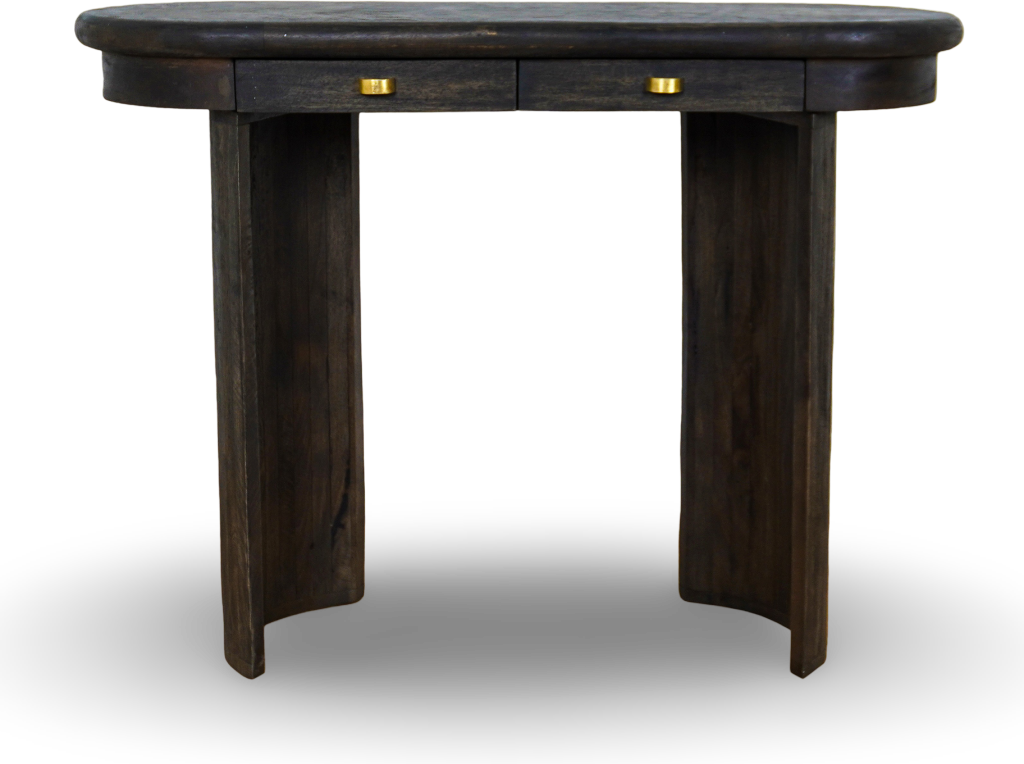 Brown Wood Console Table