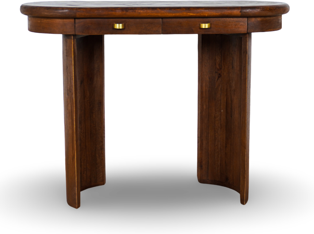 Brown Wood Console Table