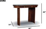Brown Wood Console Table