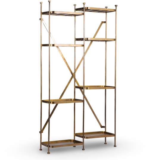 Modern Industrial Metal Shelving Unit