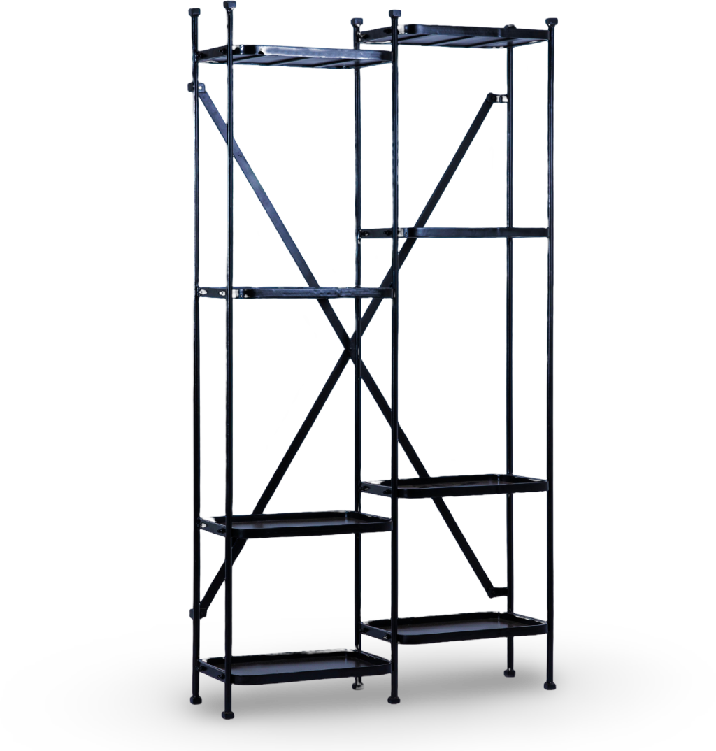 Modern Industrial Metal Shelving Unit