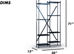 Modern Industrial Metal Shelving Unit