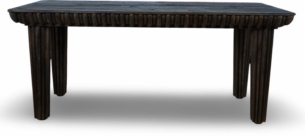 Wood Carved Edge Dining Table