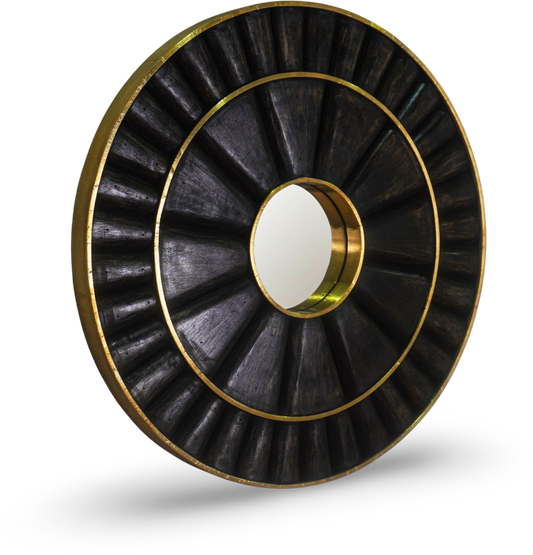 Brushed Sunburst Wall Mirror