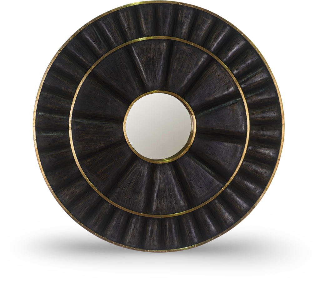 Brushed Sunburst Wall Mirror
