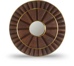 Brushed Sunburst Wall Mirror
