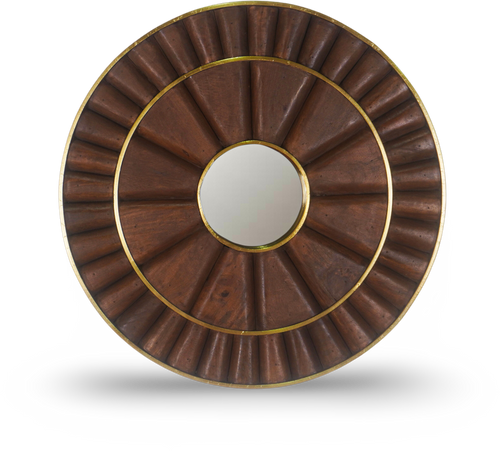 Brushed Sunburst Wall Mirror