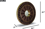 Brushed Sunburst Wall Mirror