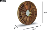 Brushed Sunburst Wall Mirror