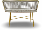 White Gold Lounge Chair